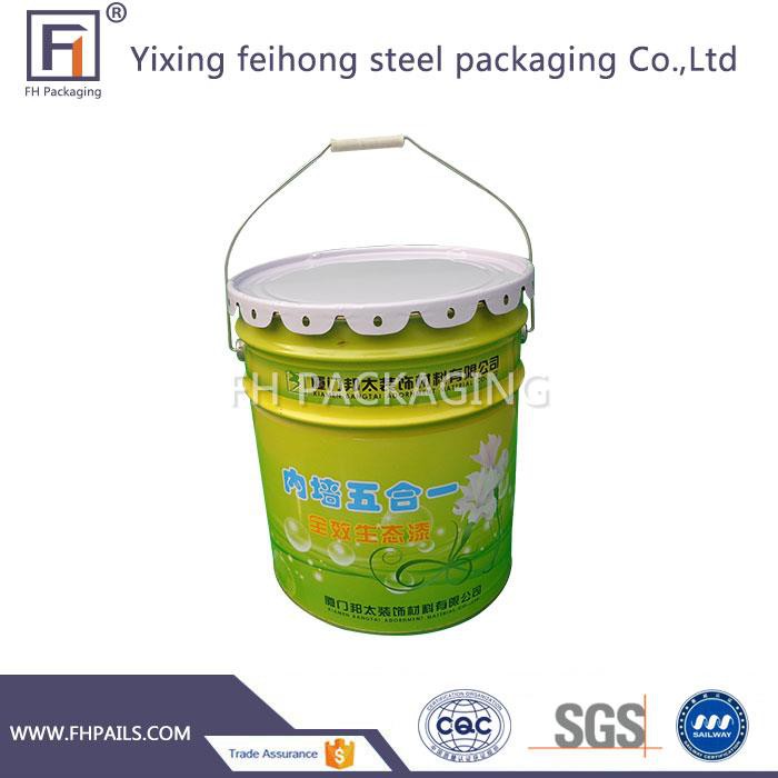 چپکنے والی کے لئے 20L سٹیل بالٹی کنٹینر