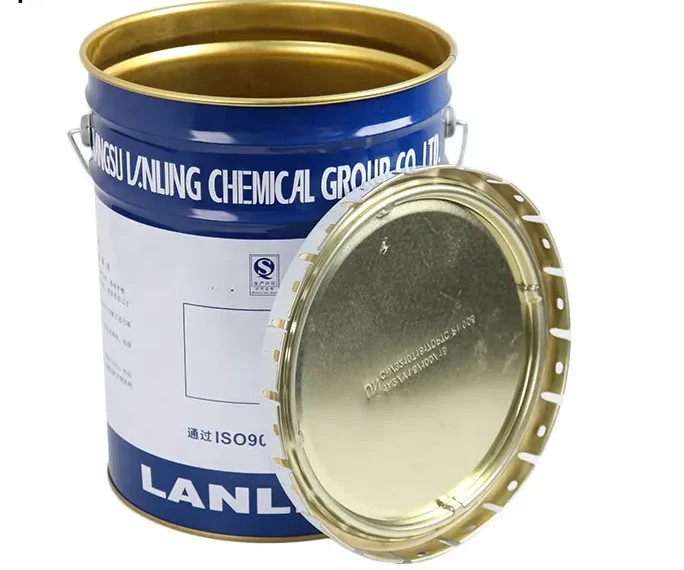 Round Metal 10L Paint Bucket For Waterborne Epoxy Floor Paints
